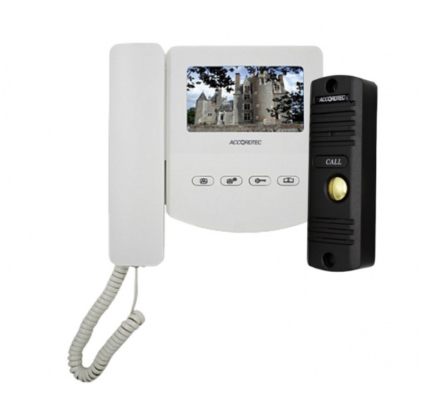 Комплект домофонии AT-home4 WH-BL Фото