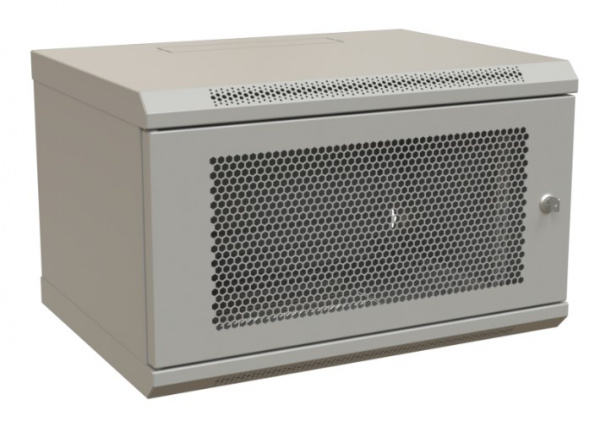 WR-TW-0645-SD-RAL7035 Шкаф настенный 19-дюймовый (19