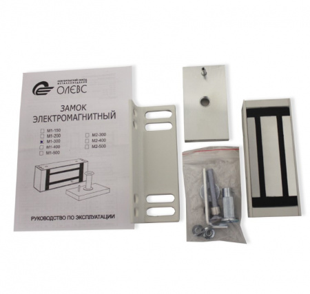 М1-300 с уголком (белый) Замок электромагнитный Фото