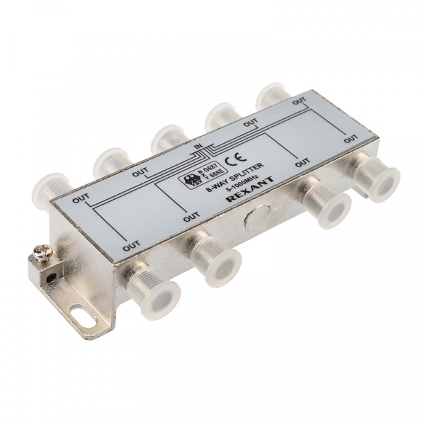 ДЕЛИТЕЛЬ  ТВ х 8 под F разъём 5-1000 МГц  REXANT Фото