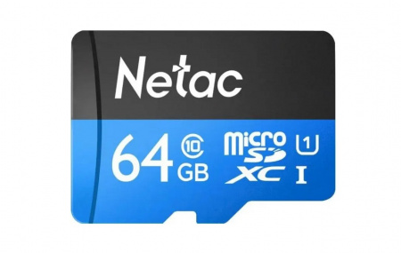 Карта памяти 64GB MicroSDXC Netac P500 Standard (NT02P500STN-064G-S) Фото