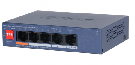 DH-CS4005-4ET1GT-60 4-портовый PoE коммутатор с функцией облачного управления Фото