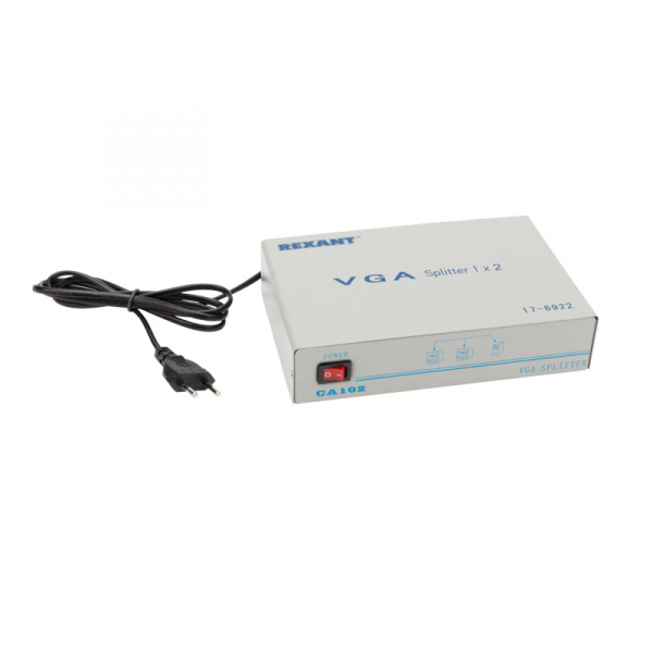 Делитель гнездо VGA на 2 гнезда VGA, 150 МГц, металл  REXANT Фото