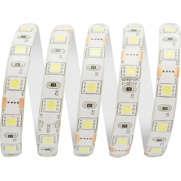 LED лента силикон, 10 мм, IP65, SMD 5050, 60 LED/m, 12 V, цвет свечения белый Фото
