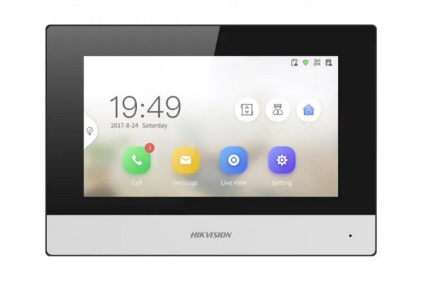DS-KH6320-TDE1 7“ гибридный IP видеодомофон Фото DS-KH6320-TDE1 7“ гибридный IP видеодомофон Фото