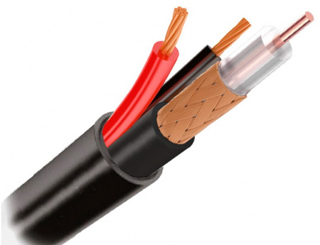 Кабель коаксиальный Optimus КВК-П 2*0.75 (outdoor), бухта 200м  Фото