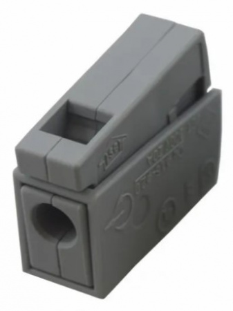 224-101 Клемма для осветительного оборудования  (1,0-2,5)/(0,5-2,5) мм², серая (100 шт./уп.) WAGO Фото