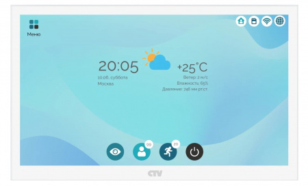 CTV-M5101 W (белый) Монитор видеодомофона с Wi-Fi Фото