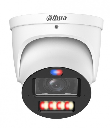 DH-IPC-HDW3849HP-ZAS-PV-2712-PRO Уличная купольная IP-видеокамера WizColor с ИИ и активным сдерживанием 8Мп Фото