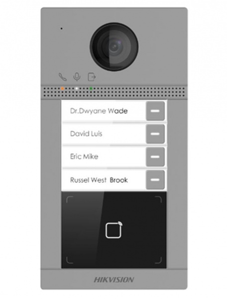 DS-KV8413-WME1(C) 2Мп IP вызывная панель Фото DS-KV8413-WME1(C) 2Мп IP вызывная панель Фото