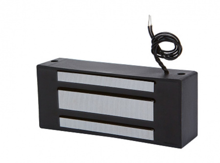 ML-300П Электромагнитный влагозащищенный замок с планкой, цвет черный Фото ML-300П Электромагнитный влагозащищенный замок с планкой, цвет черный Фото