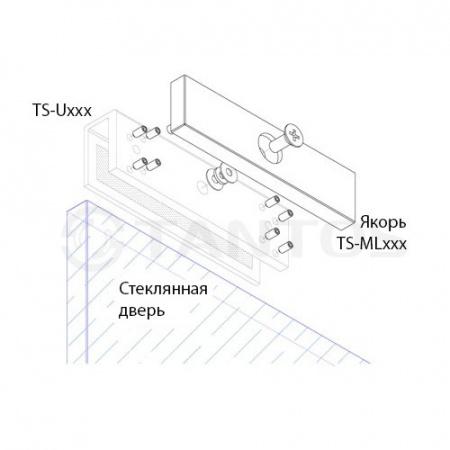 TS-U180 U-адаптер для крепления замка TS-ML180 Фото