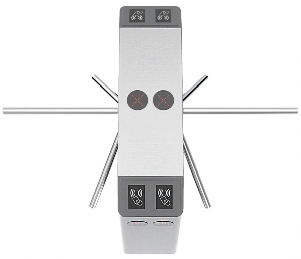 БЛОКПОСТ ТМБ 1200 Турникет-трипод ТУМБОВЫЙ ДВУХПРОХОДНОЙ  Фото