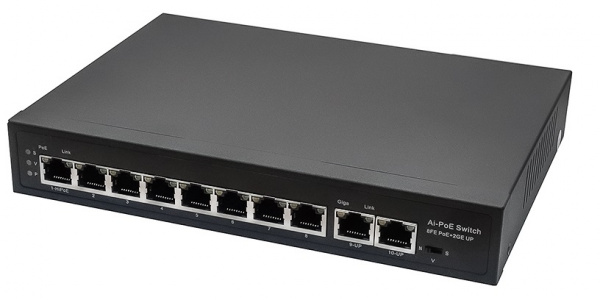 NS-SW-8F2G-P PoE коммутатор Fast Ethernet на 10 RJ45 портов Фото
