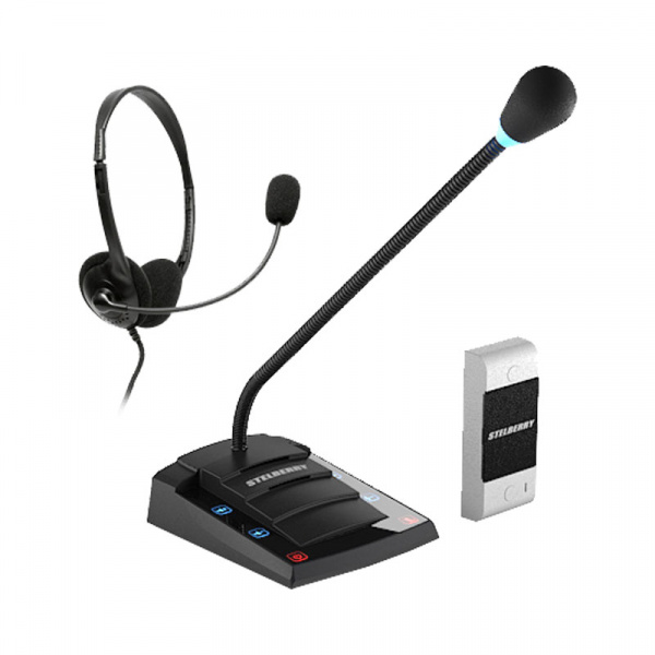 Stelberry S-402 Устройство переговорное клиент-кассир, дуплексное Фото Stelberry S-402 Устройство переговорное клиент-кассир, дуплексное Фото