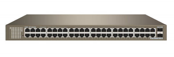 G3350F Управляемый L2 коммутатор IP-COM с 48 Ethernet портами 10/100/1000 Мбит/с, 2 SFP 100/1000 Мбит/с Фото