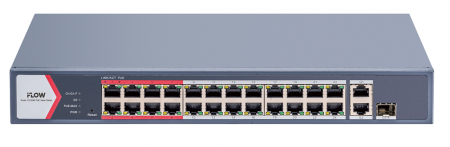 F-SW-EM426POE-VM/L POE-коммутатор смарт-управляемый с грозозащитой 6кВ Фото