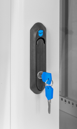 Шкаф телекоммуникационный настенный сварной 12U (600 × 350) съёмные стенки, дверь стекло Фото