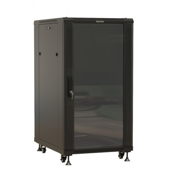 Hyperline TTBR-2768-AS-RAL9004 Шкаф напольный 19-дюймовый Фото Hyperline TTBR-2768-AS-RAL9004 Шкаф напольный 19-дюймовый Фото