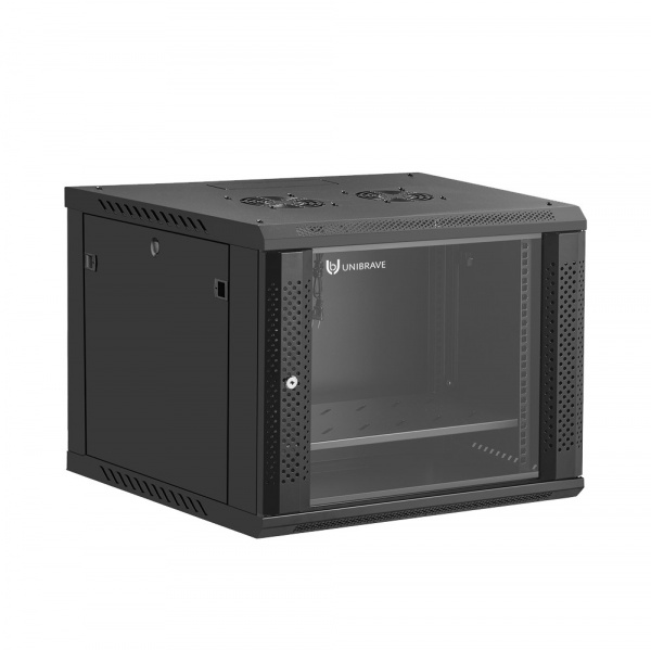 UB-WMC-9U-60/45-GD (B) Шкаф телекоммуникационный настенный 19 UB-WMC-9U-60/45-GD (B) Шкаф телекоммуникационный настенный 19