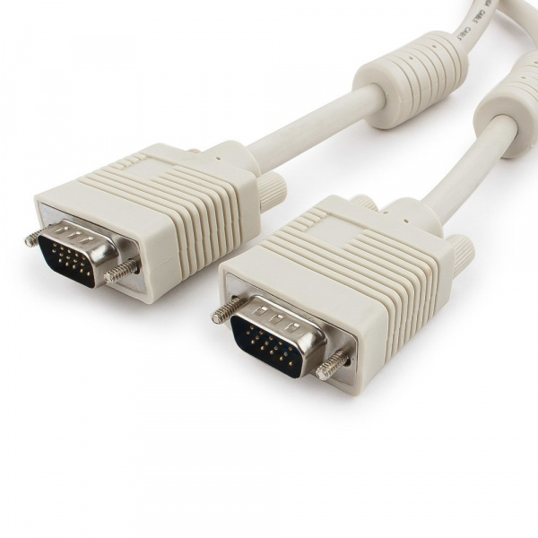 Кабель VGA Premium Cablexpert CC-PPVGA-15M, 15M/15M, 15м, двойной экран, феррит.кольца, пакет Фото