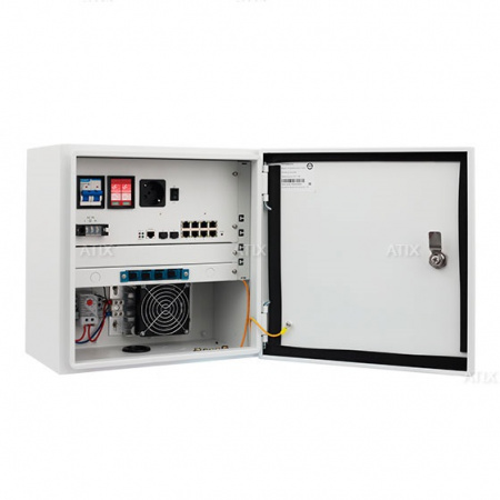 AT-NSR-8GP-2GS/L2-170-Box 8 портовый управляемый L2 , уличный РoЕ коммутатор с  АКБ Фото