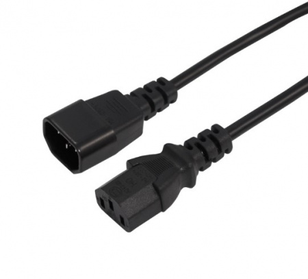 Шнур сетевой, евроразъем C13 - евроразъем C14, кабель 3x0,75 мм², длина 1,5 метра (PE пакет) REXANT Фото Шнур сетевой, евроразъем C13 - евроразъем C14, кабель 3x0,75 мм², длина 1,5 метра (PE пакет) REXANT Фото