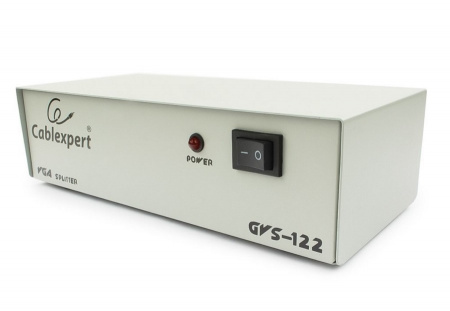 Разветвитель VGA Cablexpert GVS122, HD15F/2x15F, 1 компьютер - 2 монитора, каскадируемый Фото