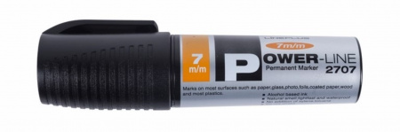 Маркер перманентный промышленный Line Plus «PER-2707» 7 мм, черный, скошенный Фото