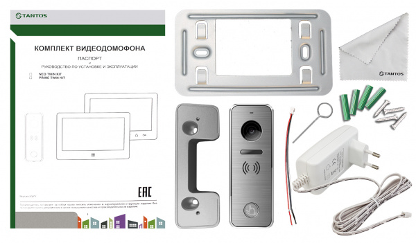 Tantos Prime TWIN kit Комплект 2-проводного монитора Фото Tantos Prime TWIN kit Комплект 2-проводного монитора Фото