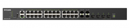 DXS-3410-32XY Управляемый L3 стекируемый коммутатор с 24 портами 10GBase-T, 4 портами 10GBase-X SFP+ и 4 портами 25GBase-X SFP28 Фото