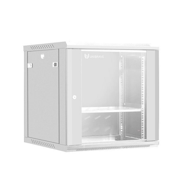UB-WMC-12U-60/60-GD (G) Шкаф телекоммуникационный настенный 19 UB-WMC-12U-60/60-GD (G) Шкаф телекоммуникационный настенный 19